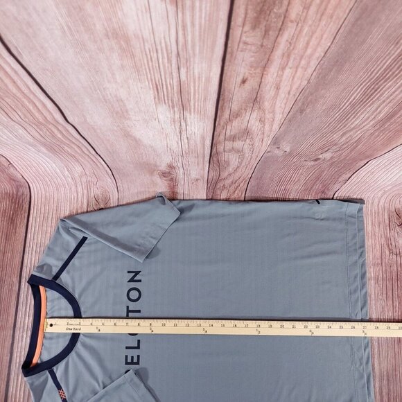 Rhone Peloton Mens Size Large Swift Short Sleeve Gray Performance Athletic Shirt - Picture 13 of 13